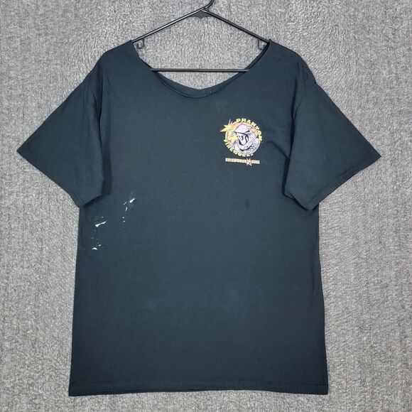 Phantom Fireworks T-Shirt Mens Small Black Ready To Bang Graphic Tee Cut Collar - Picture 3 of 8